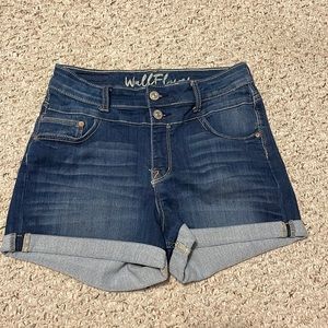 Wallflower jean shorts